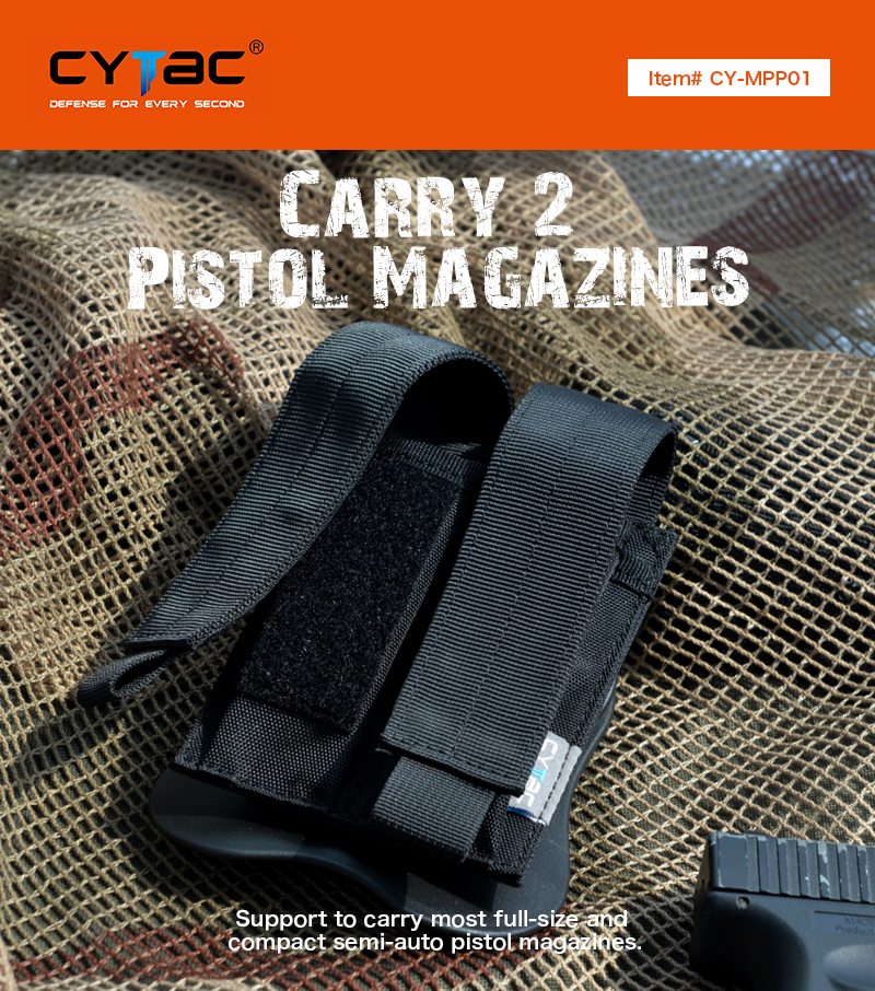 Carry 2 Extra Pistol Magazines